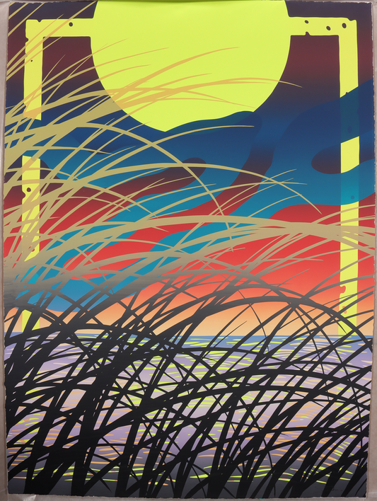 Beach Monoprints No.4