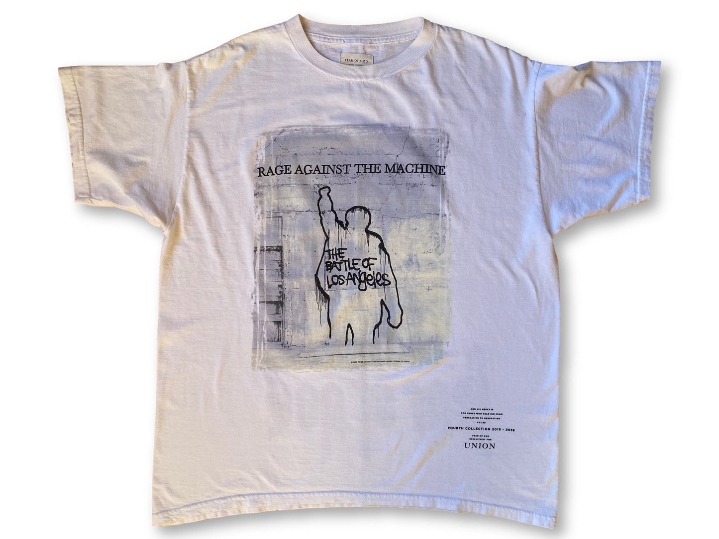 Vintage Rage Against The Machine x Fear of God Rock T-Shirt (UNION Los Angeles Exclusive) - XL
