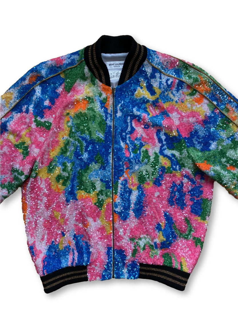 SS16 Embroidered Tie Dye Teddy Jacket