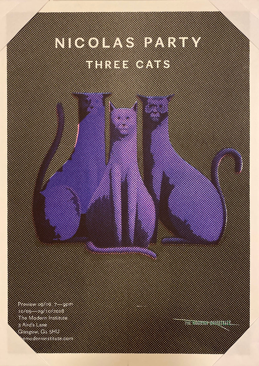 THREE CATS Exhibition Poster