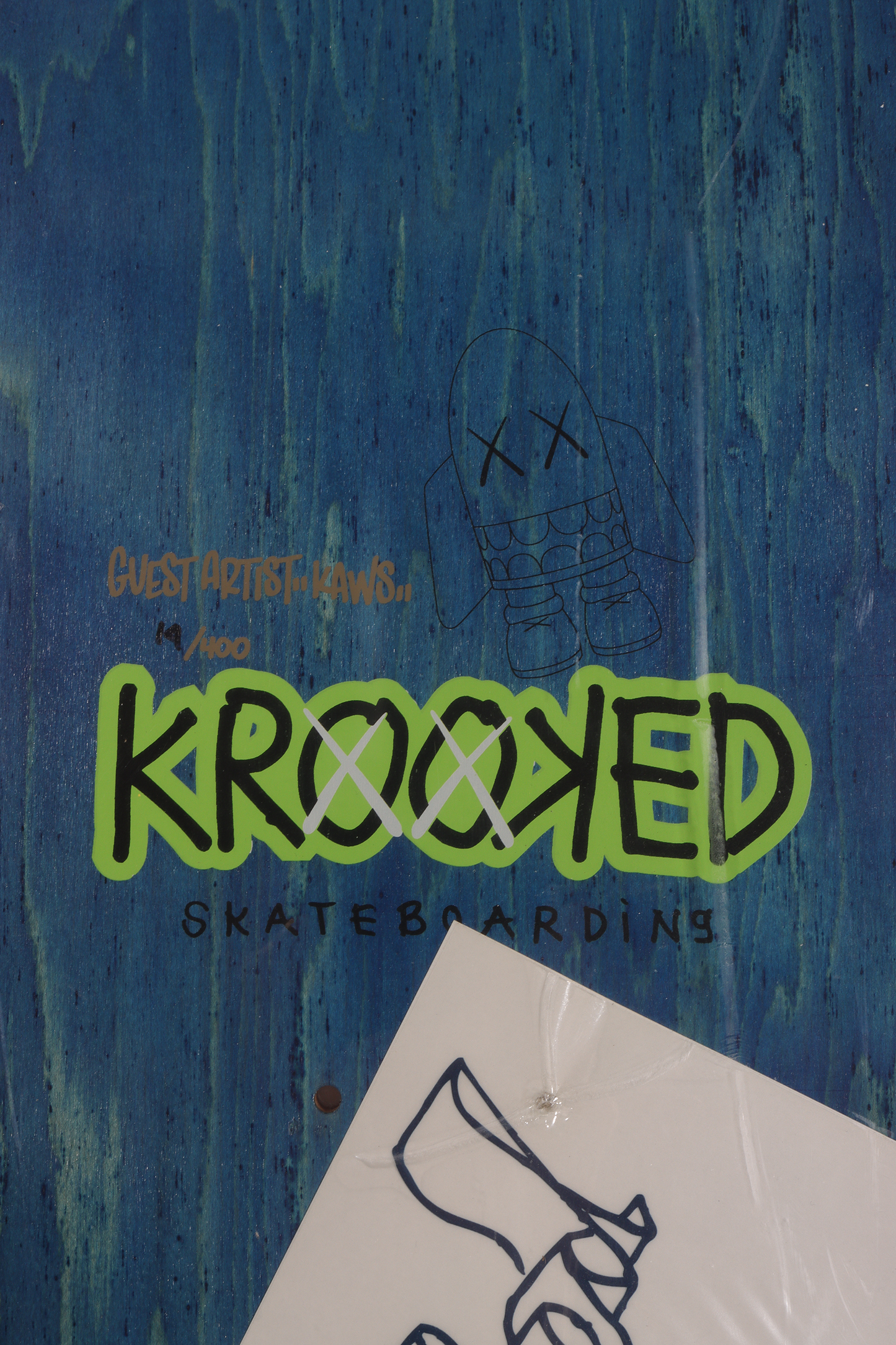 Krooked Green Bendy Skateboard Deck Multi (2004)