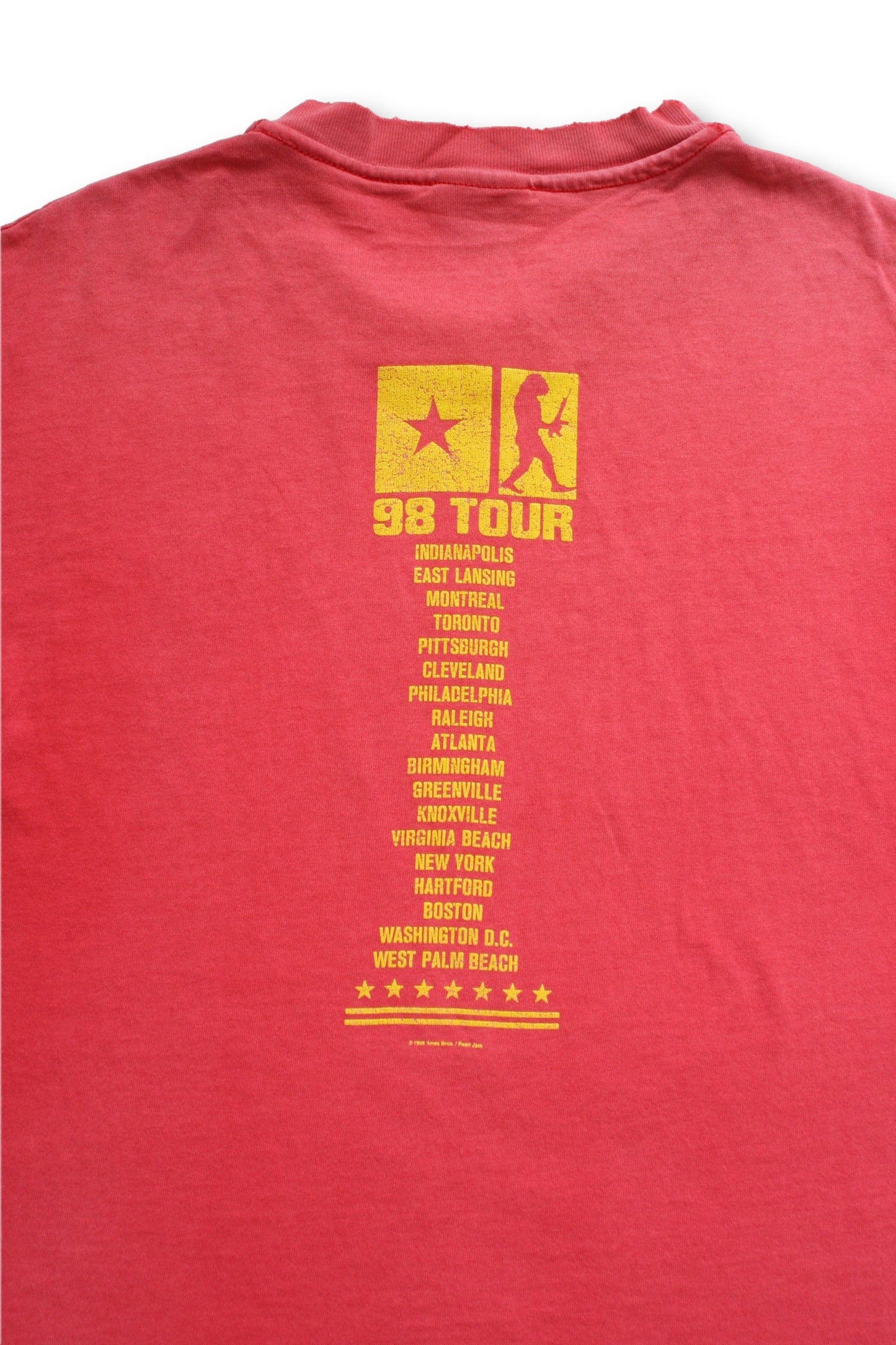 Vintage 1998 Pearl Jam Tour Shirt - Large