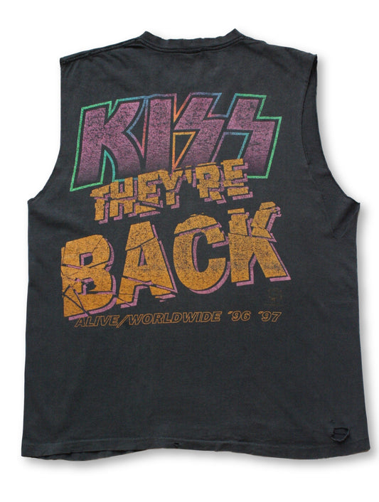Vintage 96/97' KISS Cut Off T-Shirt - XL