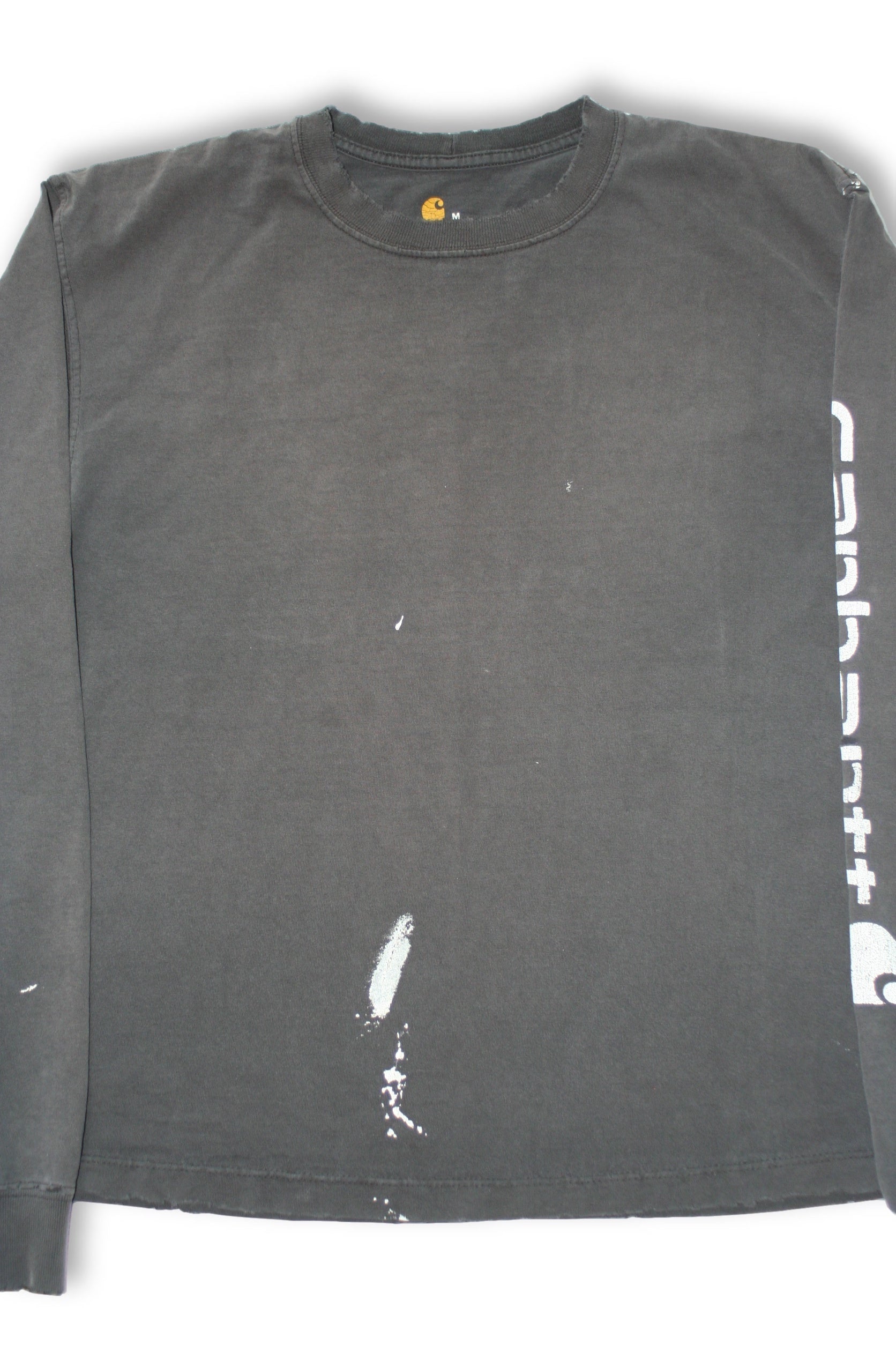 Vintage Thrashed & Faded Carhartt Long Sleeve T-Shirt - Medium