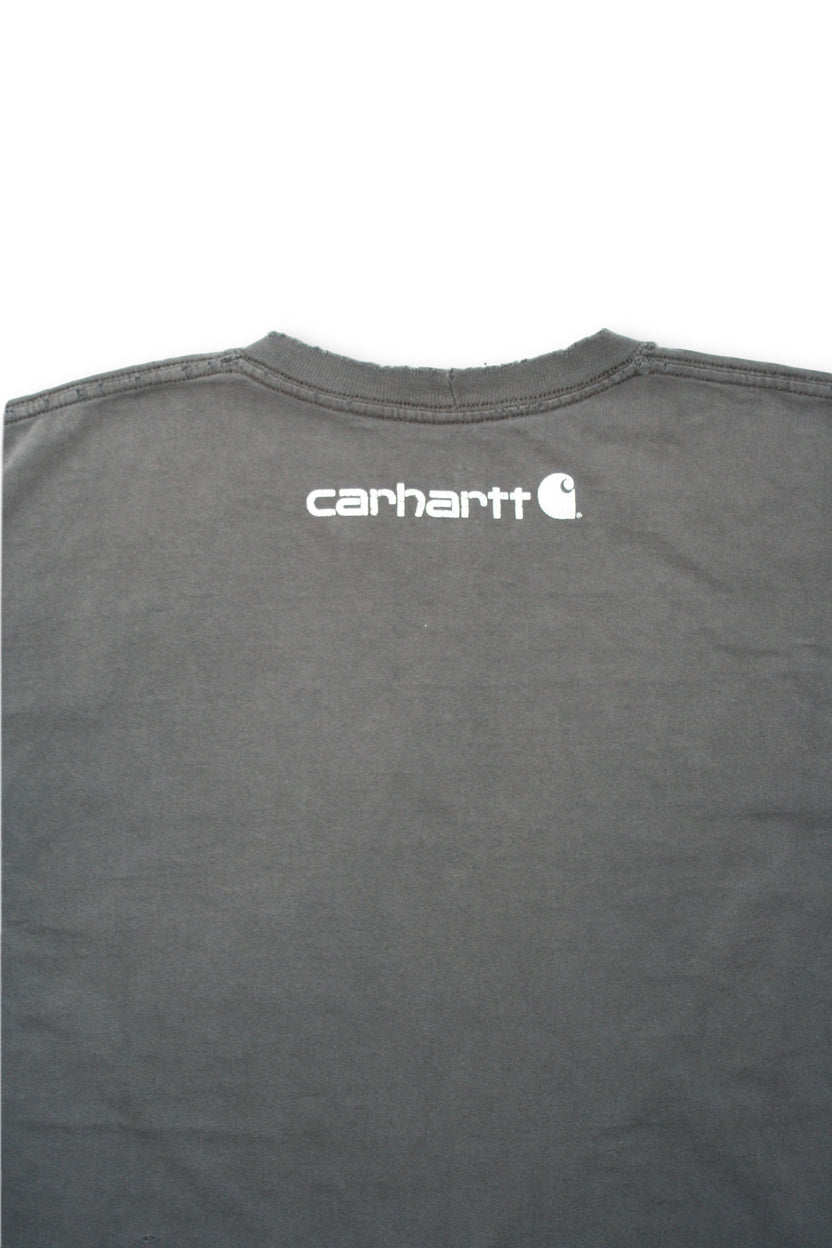 Vintage Thrashed & Faded Carhartt Long Sleeve T-Shirt - Medium