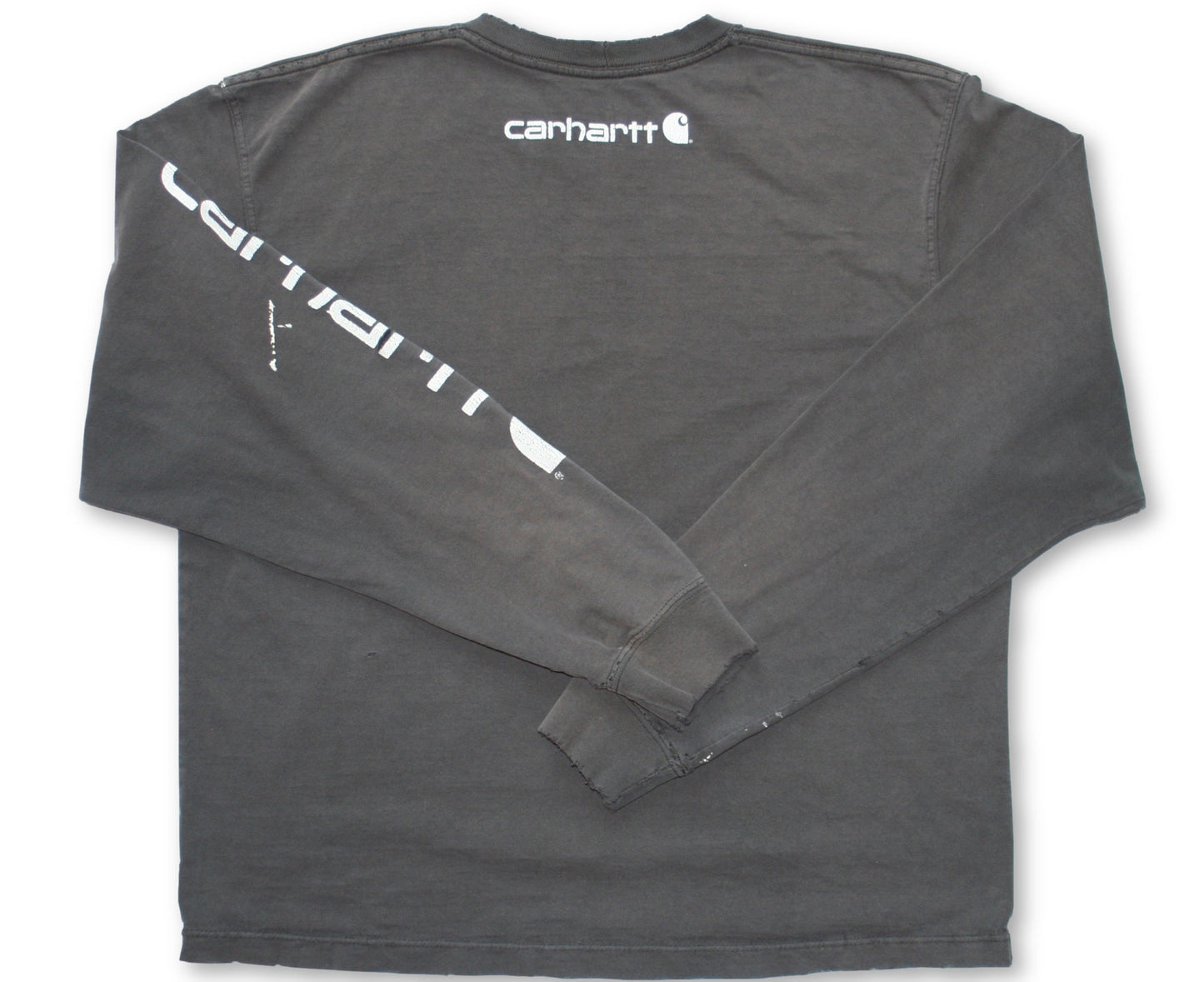 Vintage Thrashed & Faded Carhartt Long Sleeve T-Shirt - Medium