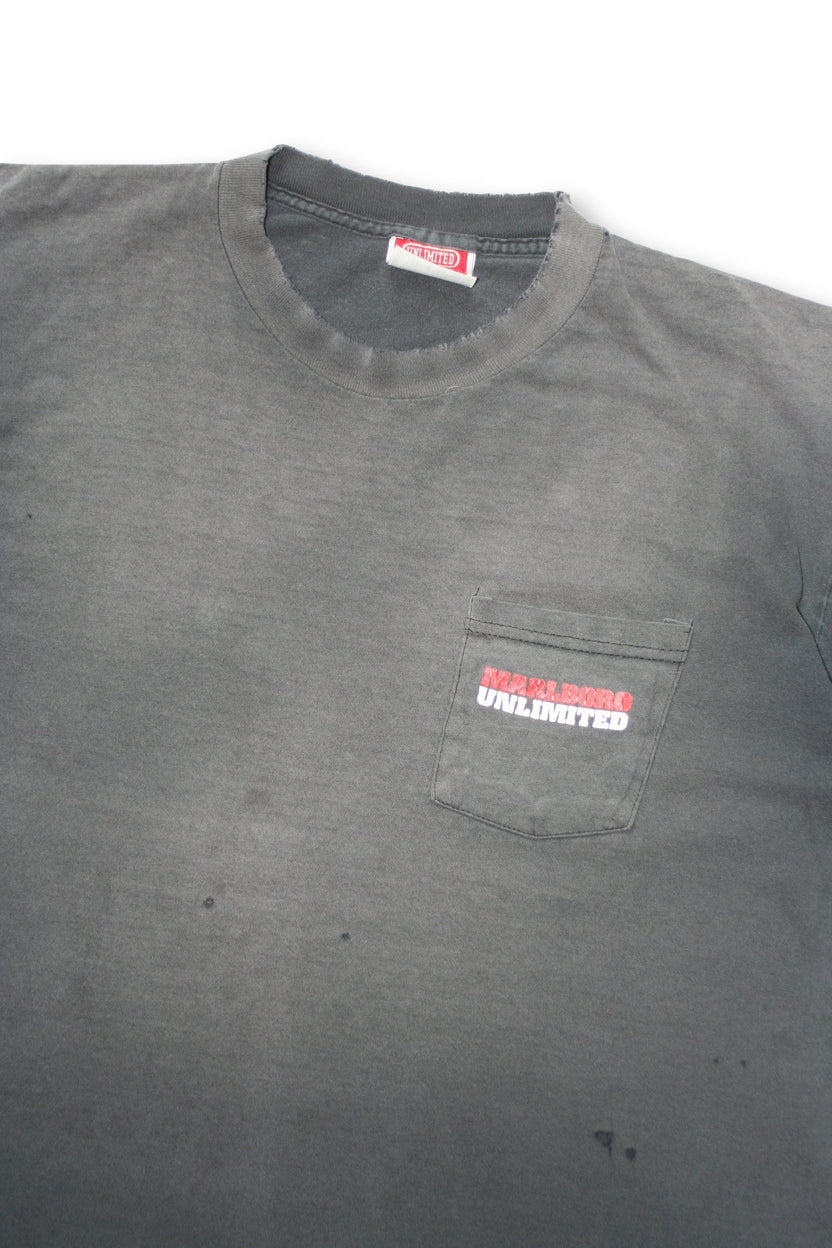 Vintage Thrashed & Faded Marlboro Pocket T-Shirt - L/XL