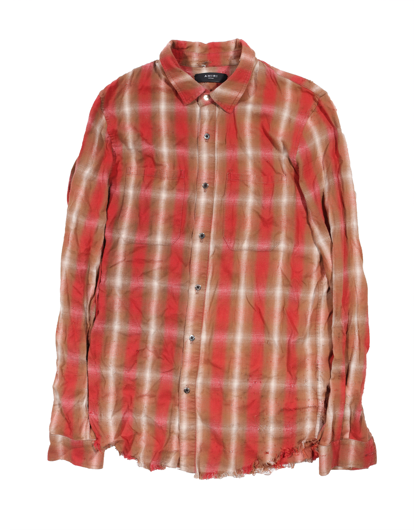 Distressed Raw Hem Flannel