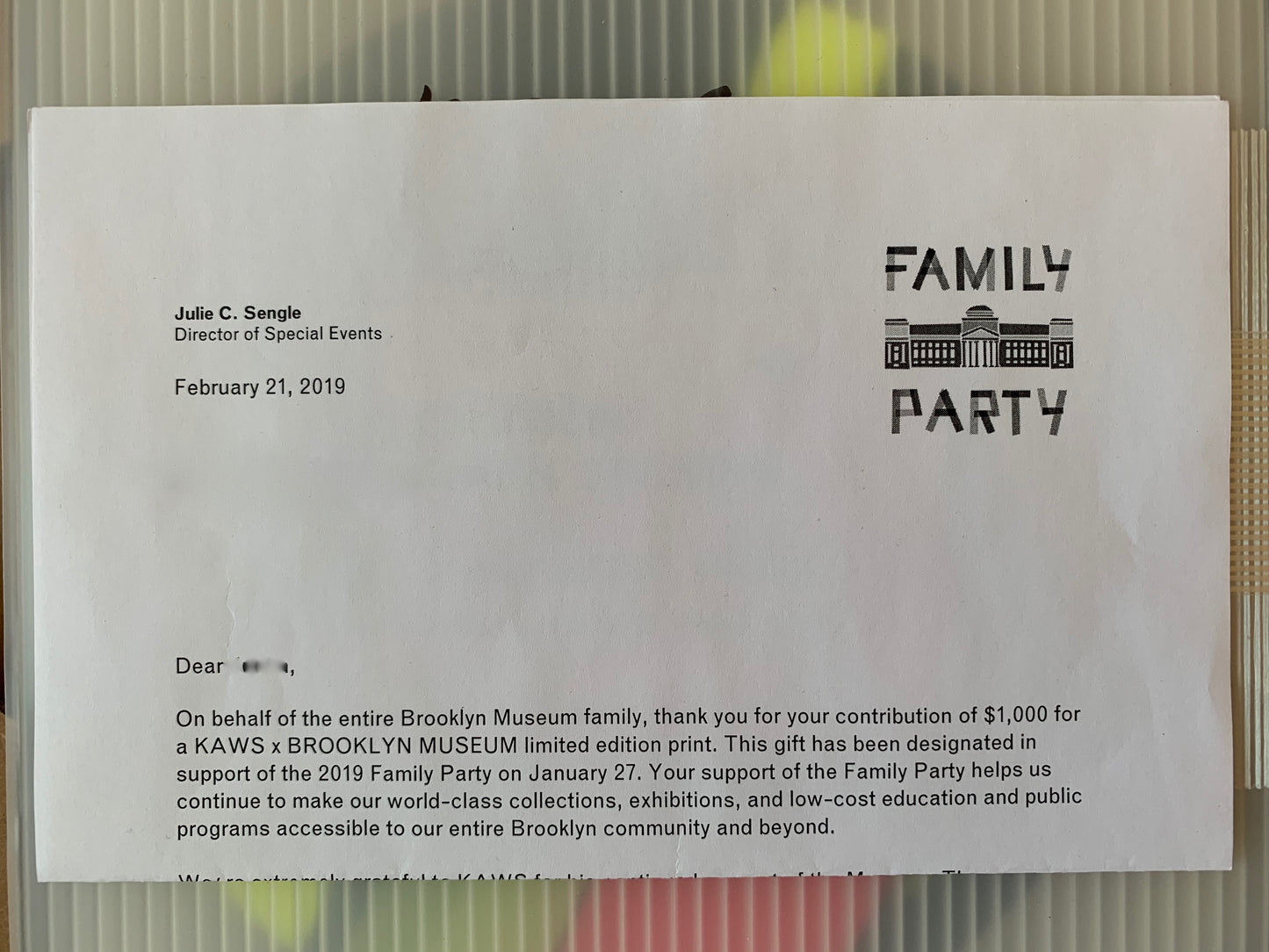 KAWS x Brooklyn Museum Family Party Limited Edition Print D