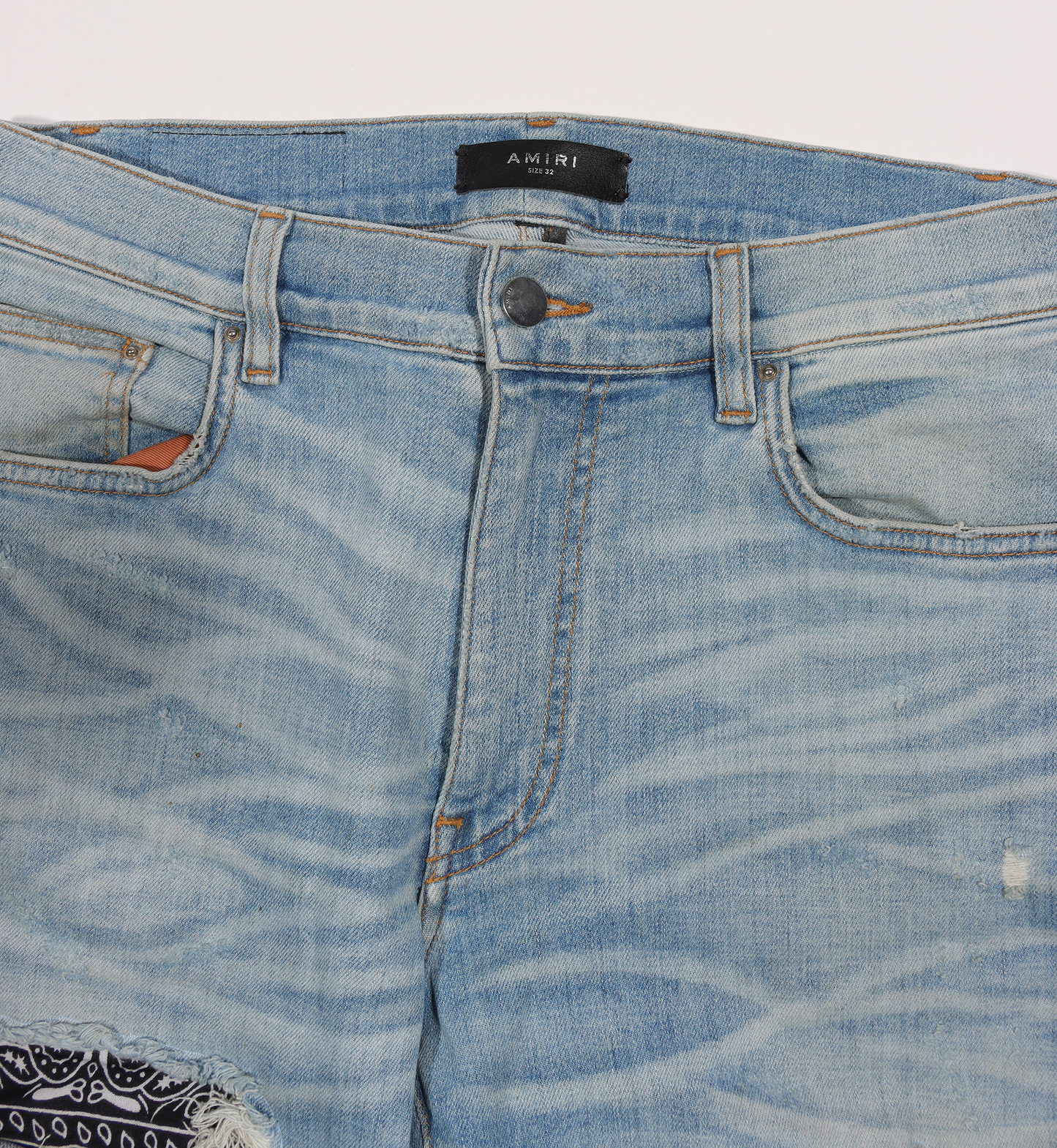 Patchwork Distressed Denim