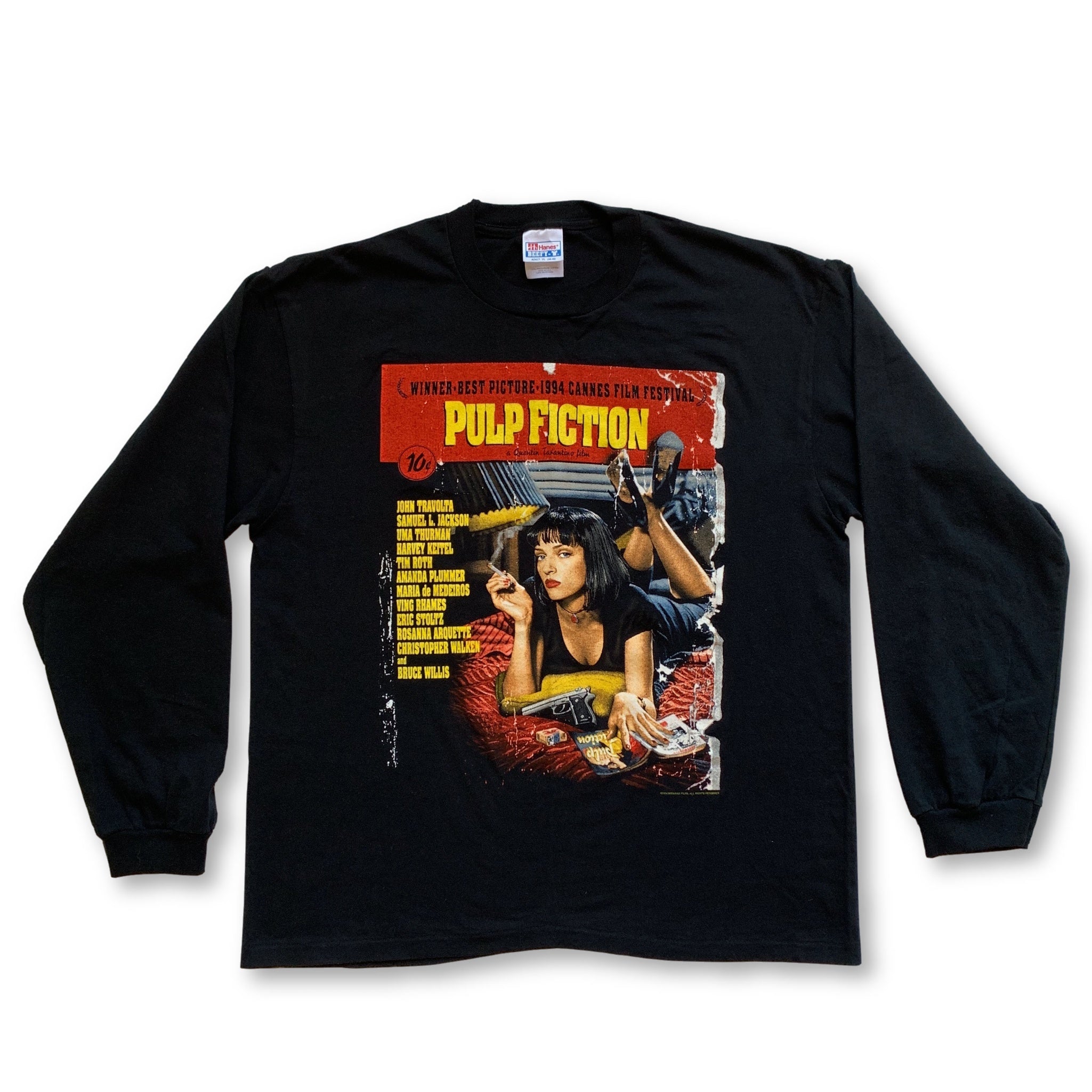 Vintage Pulp Fiction Long Sleeve T-Shirt - XL