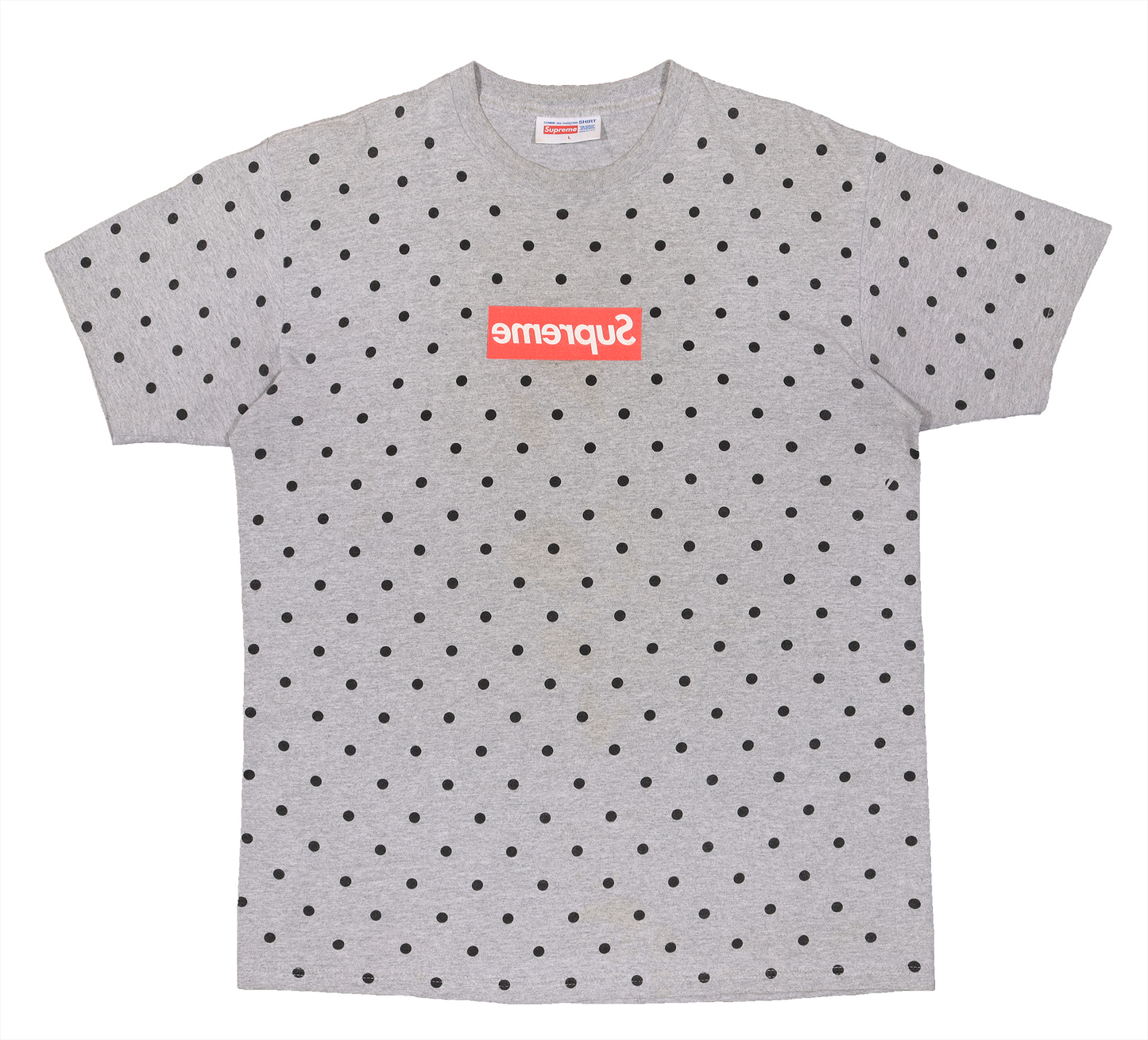 CDG Box Logo Tee SS12 - Heather Grey
