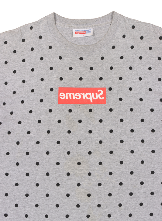 CDG Box Logo Tee SS12 - Heather Grey