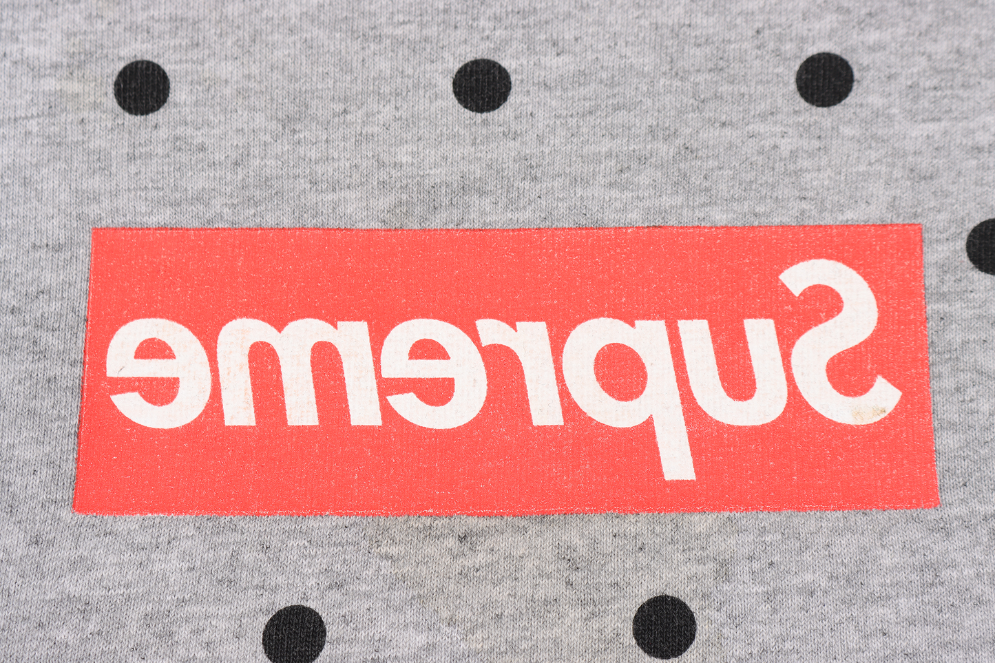 CDG Box Logo Tee SS12 - Heather Grey