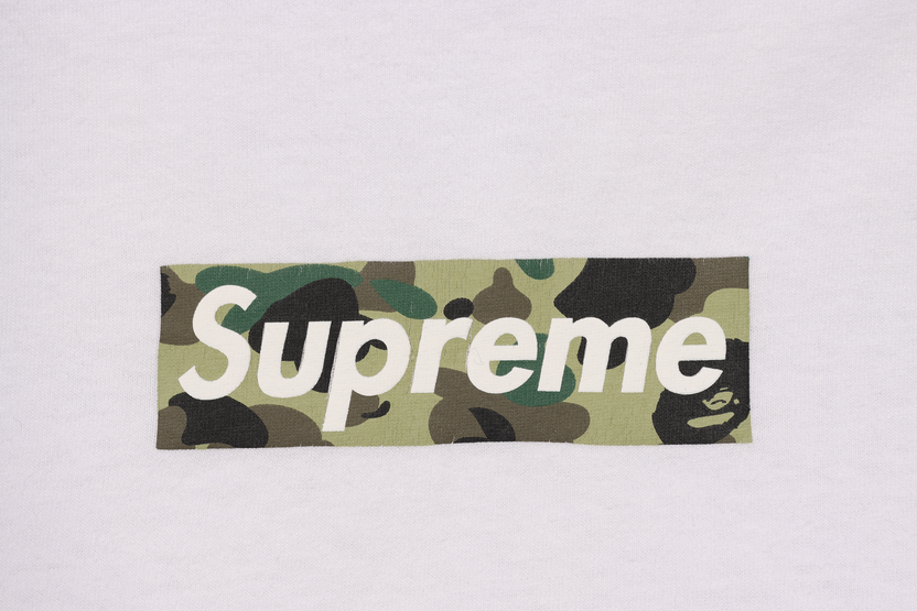Supreme X Bape Logo Supreme Cdg Supreme Fashionable Camo