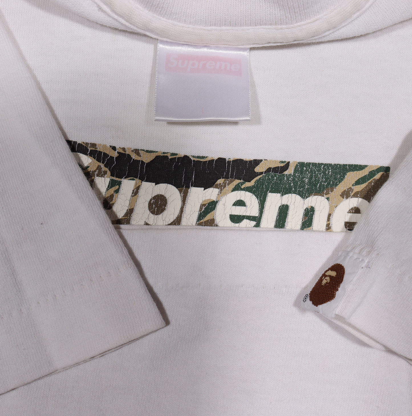 Bape Box Logo Tee Tiger Camo