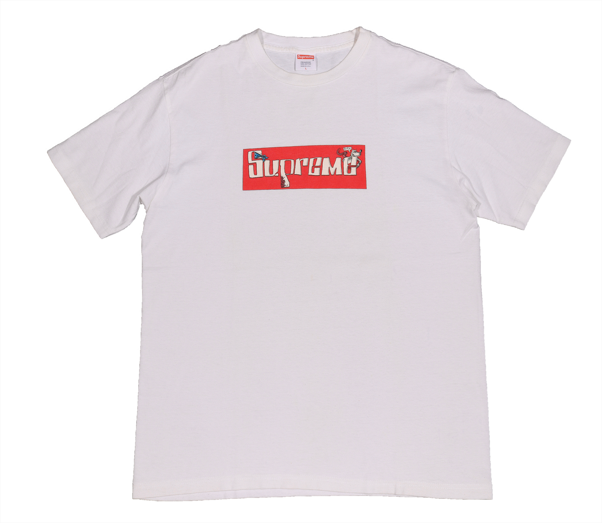 Joe Cool Box Logo tee SS07 - White – Justin Reed