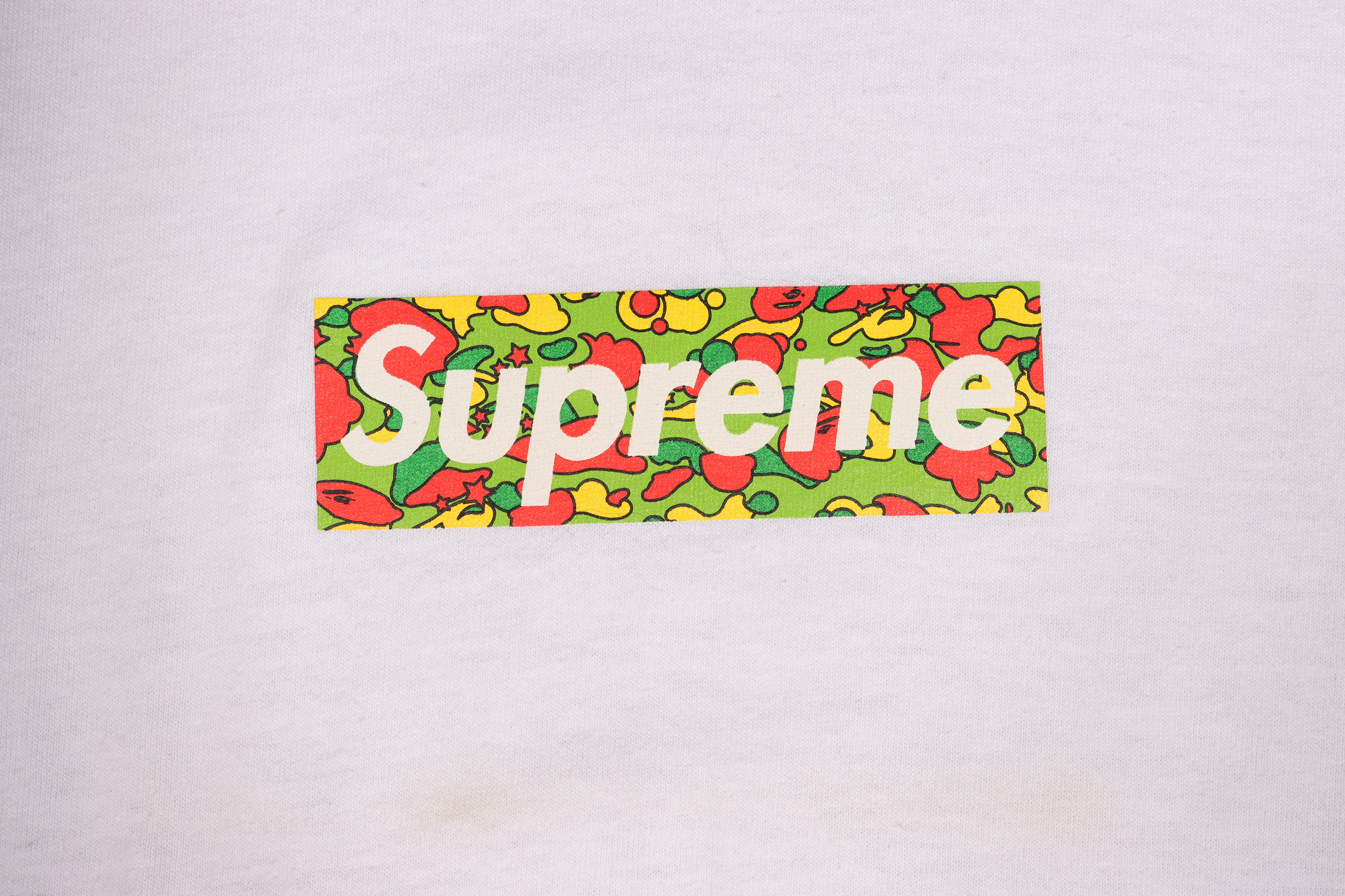 ABC Bape Neon Camo Box Logo Tee