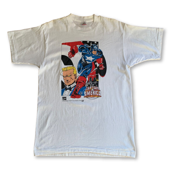 Vintage 1995 Captain America T-Shirt - Large