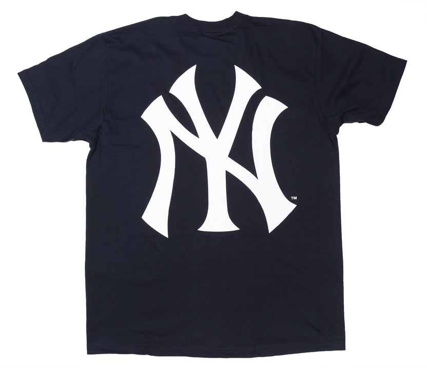 New York Yankees Box Logo Tee Navy