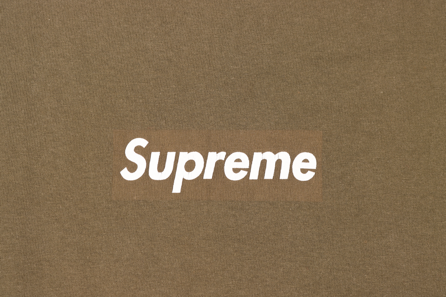 1990's Olive Box Logo Tee