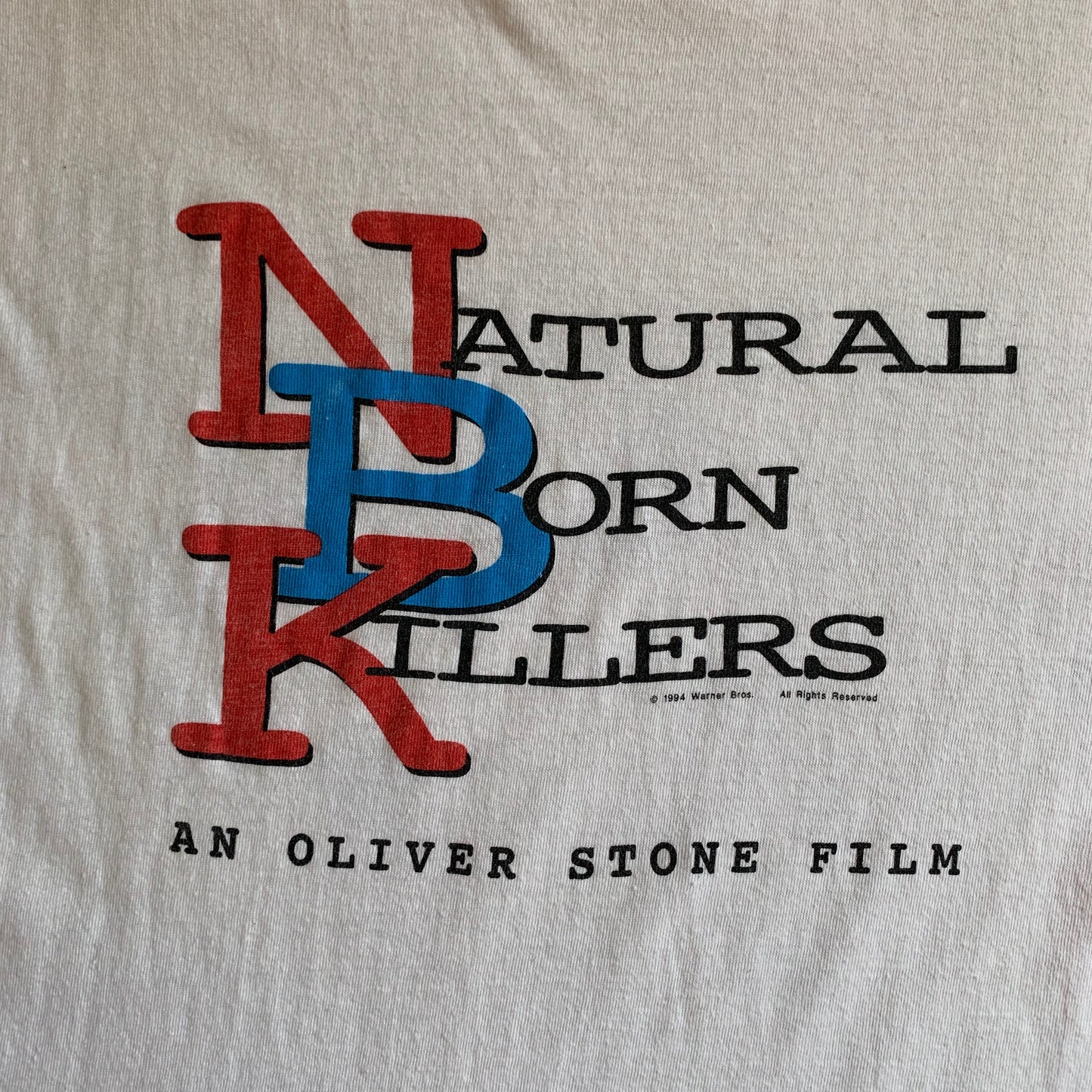 Vintage 1994 Warner Bros NATURAL BORN KILLERS T-Shirt - XL