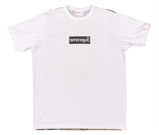 CDG Camo Box Logo Tee FW13 - White