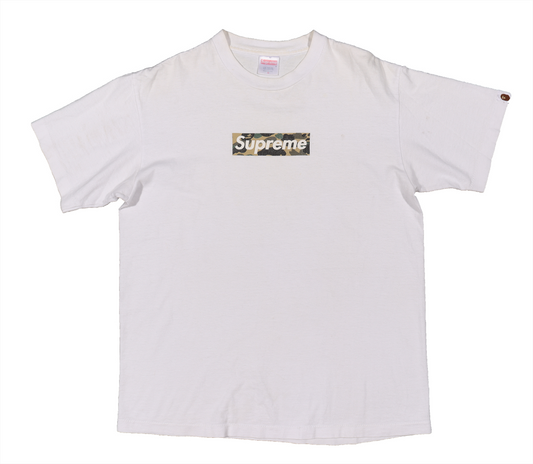 Bape Box Logo Tee Green Camo