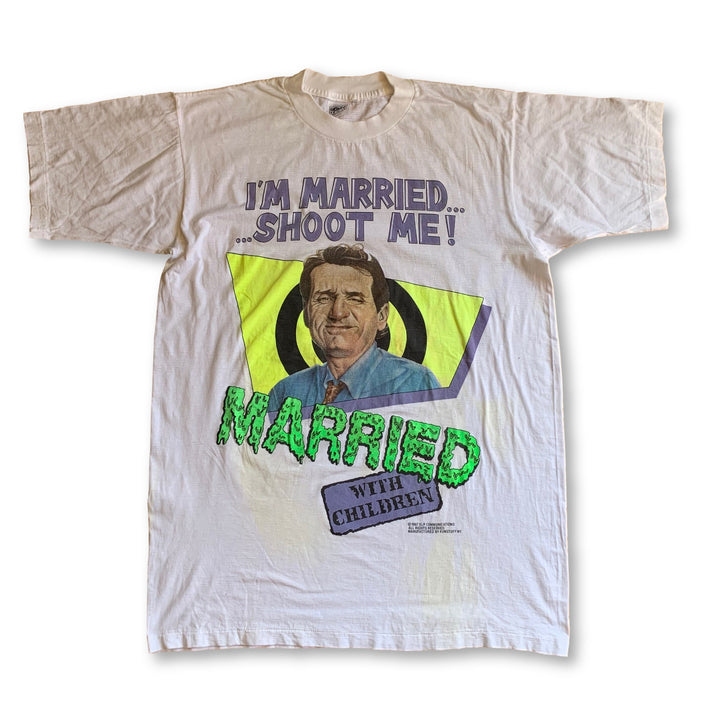 Vintage 1987 I'm Married Shoot Me "Married With Children" T-Shirt - XL