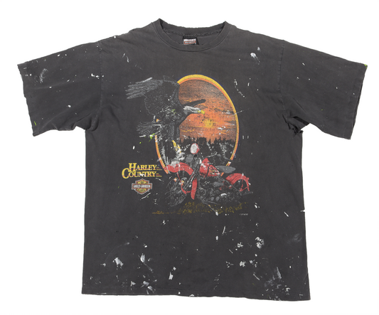 1990's Harley-Davidson Paint Splatter T-Shirt