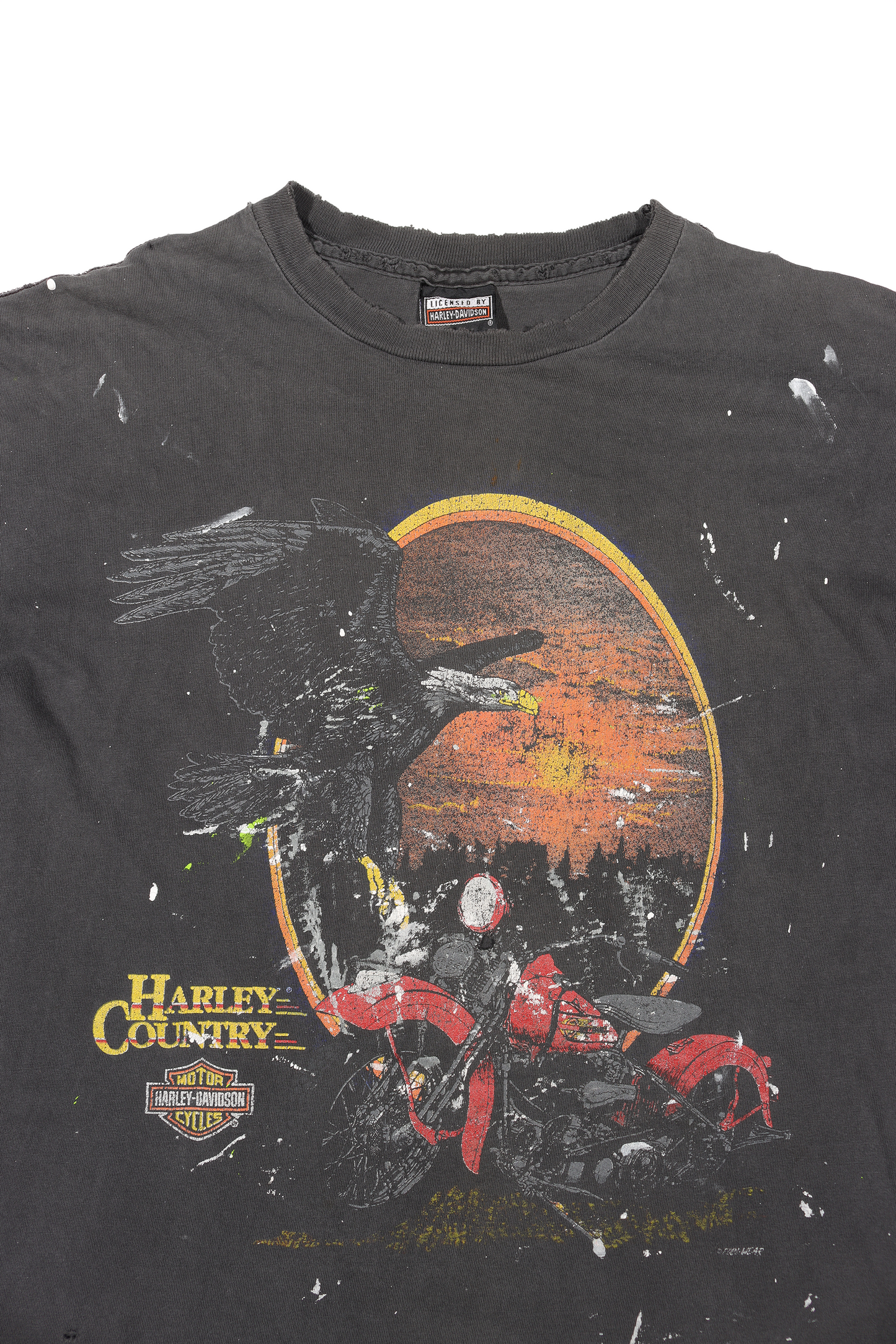 1990's Harley-Davidson Paint Splatter T-Shirt