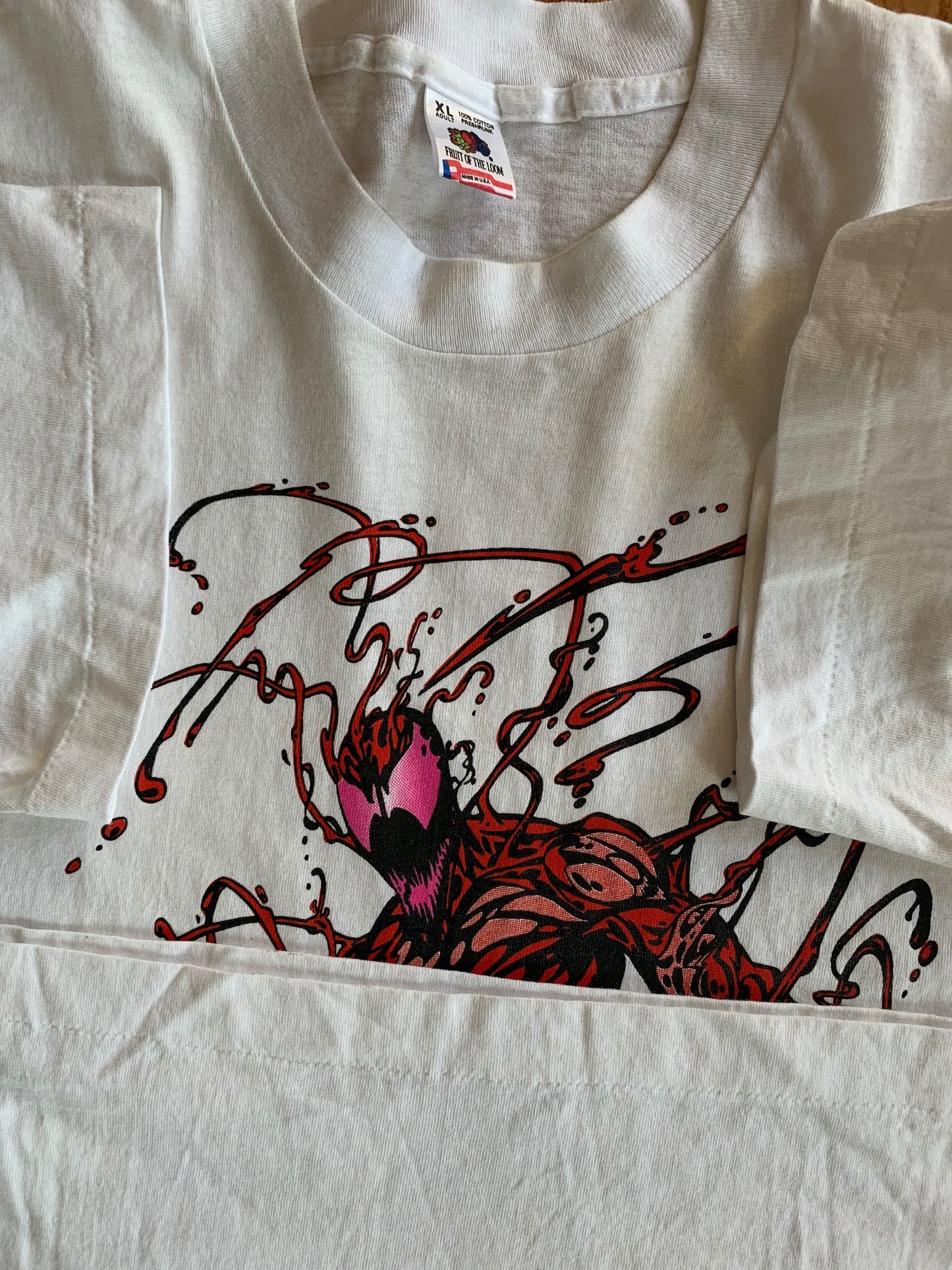 Vintage 1993 Marvel Carnage/Spidey T-Shirt - XL