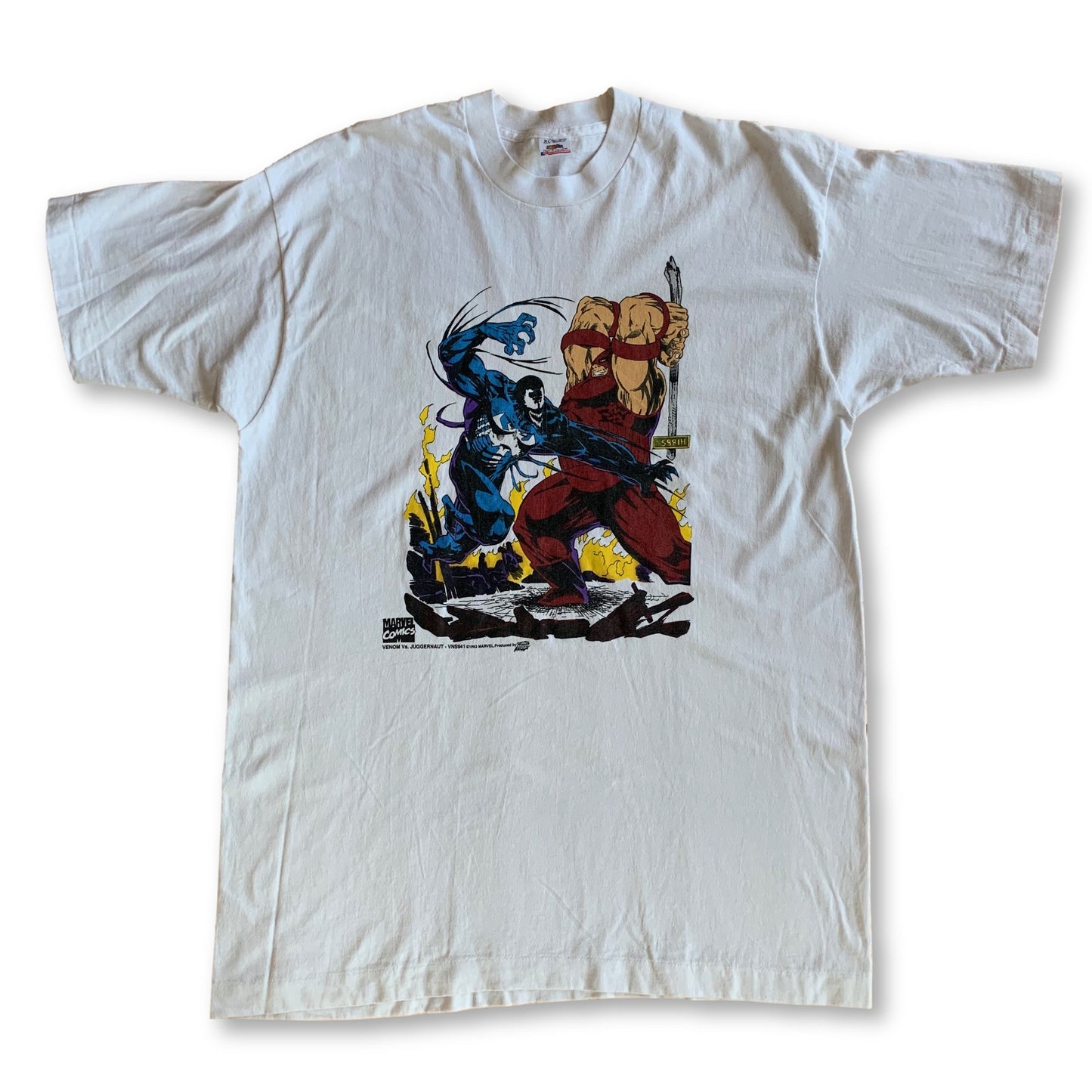 Vintage Marvel Venom vs Juggernaut T-Shirt - XL