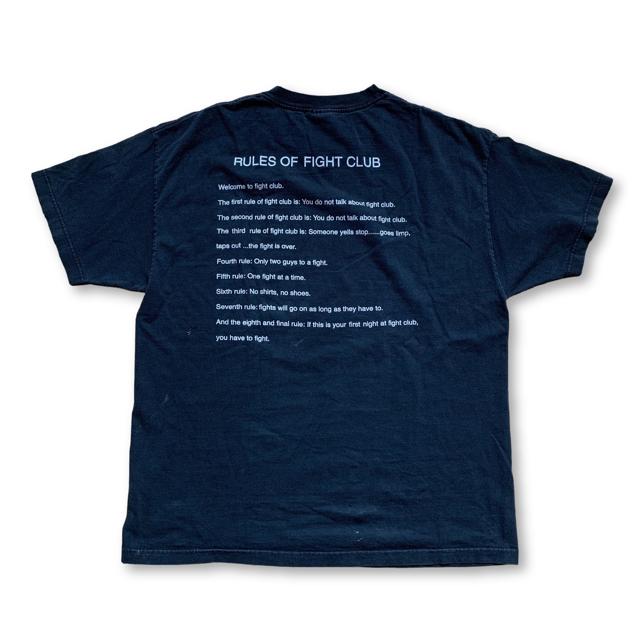 Vintage Rules of Fight Club T-Shirt - XL