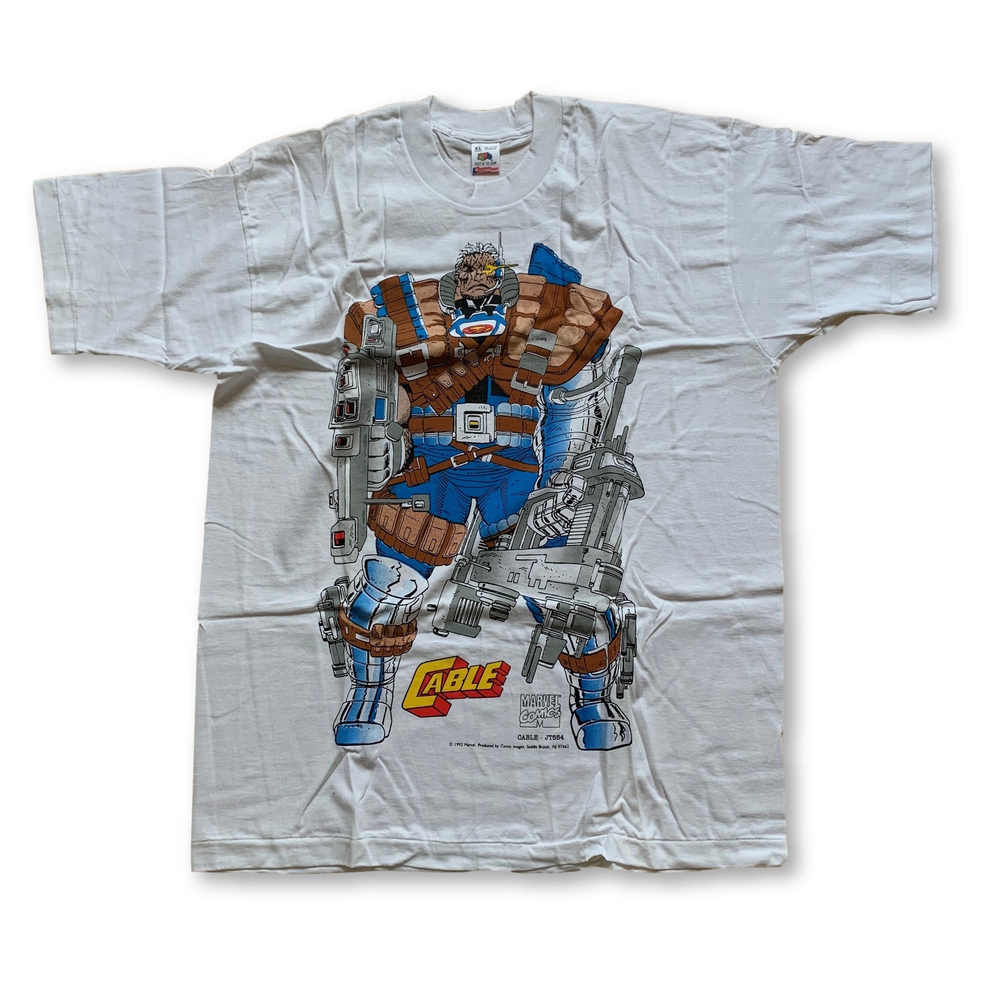 Vintage Deadstock Marvel CABLE T-Shirt - XL – Justin Reed Vintage Deadstock Marvel CABLE T-Shirt - XL – Justin Reed