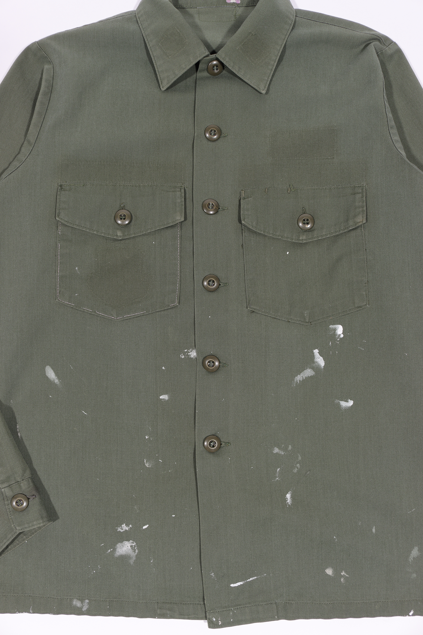 1970's Army Paint Splatter Work Shirt