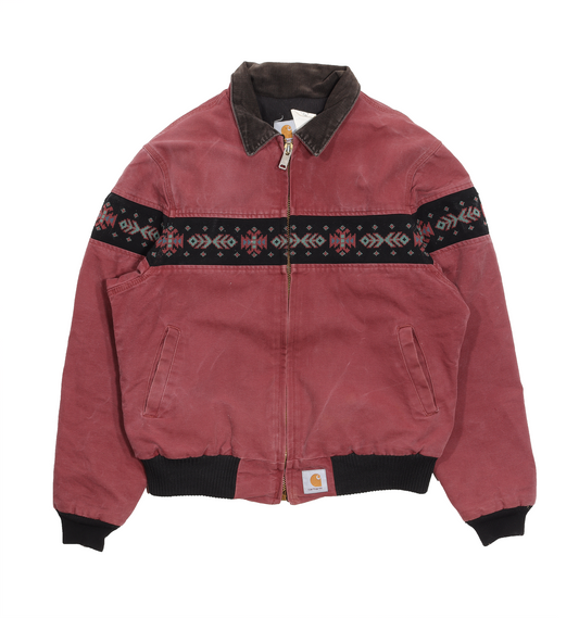 1990's Carhartt Navajo Print Bomber Jacket