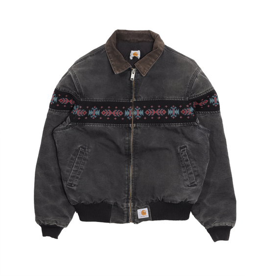 1990's Carhartt Navajo Print Bomber Jacket