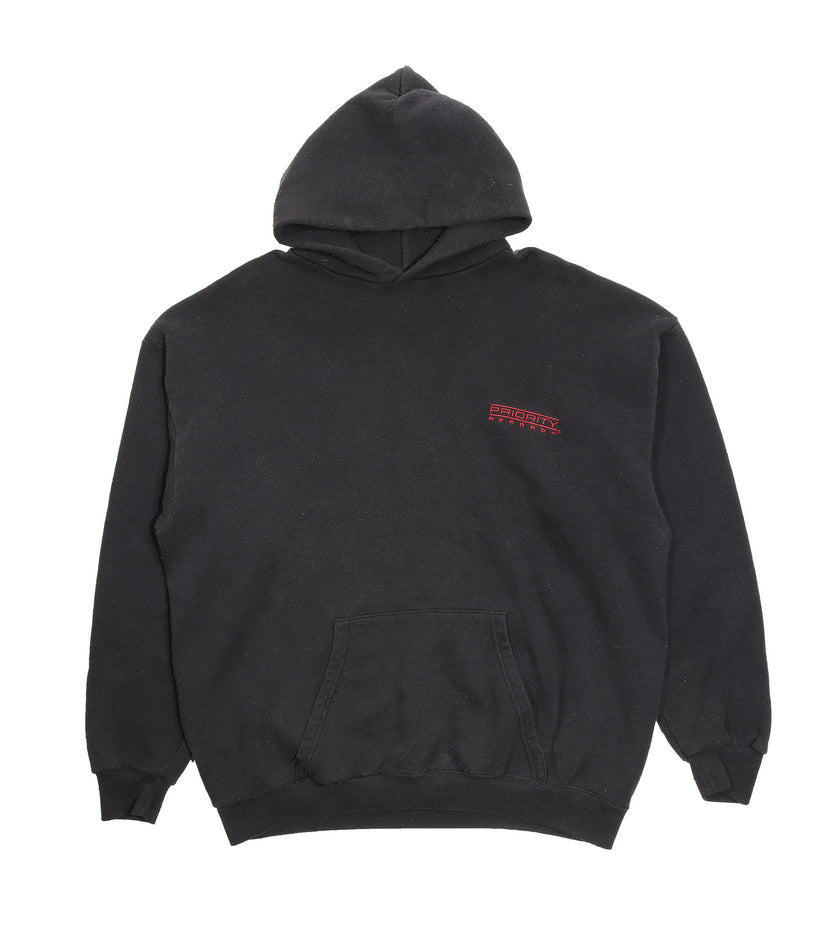 1990's Priority Records Embroidered Logo Hoodie
