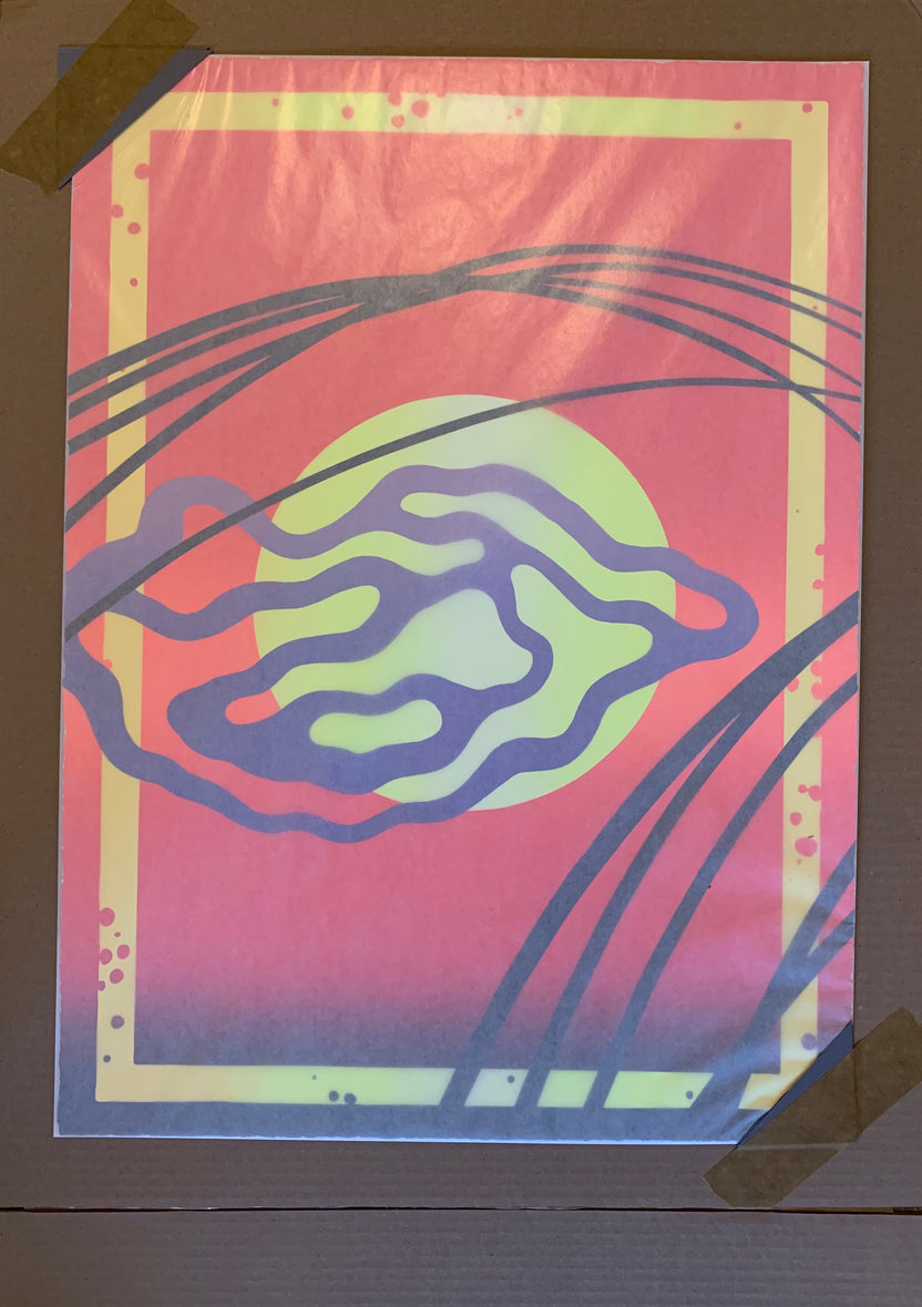 Sam Friedman "Beach Monoprints No.3" Print #21
