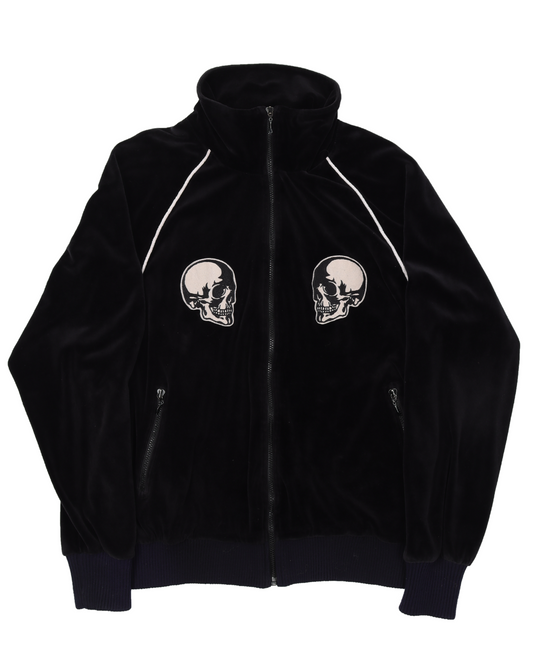 AW03 "Touch Me I'm Sick" Double Skull Velour Track Jacket