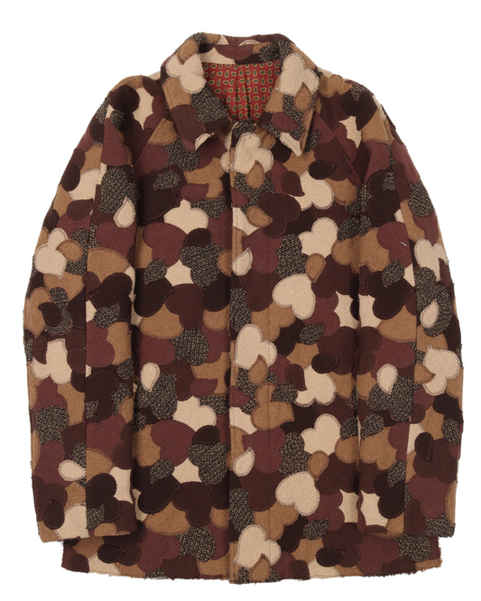 AW03 "Touch Me I'm Sick" Heart Patchwork Coat