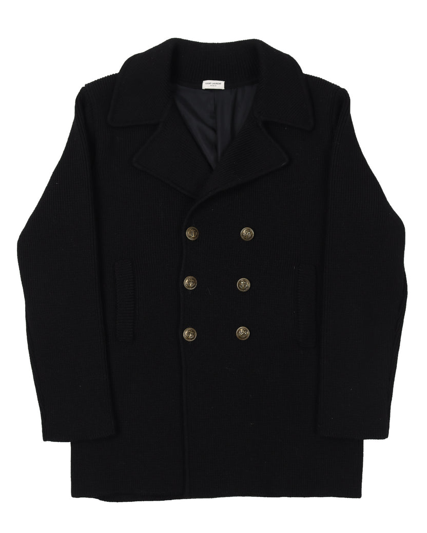 FW14 Double Breasted Wool Mariner Coat