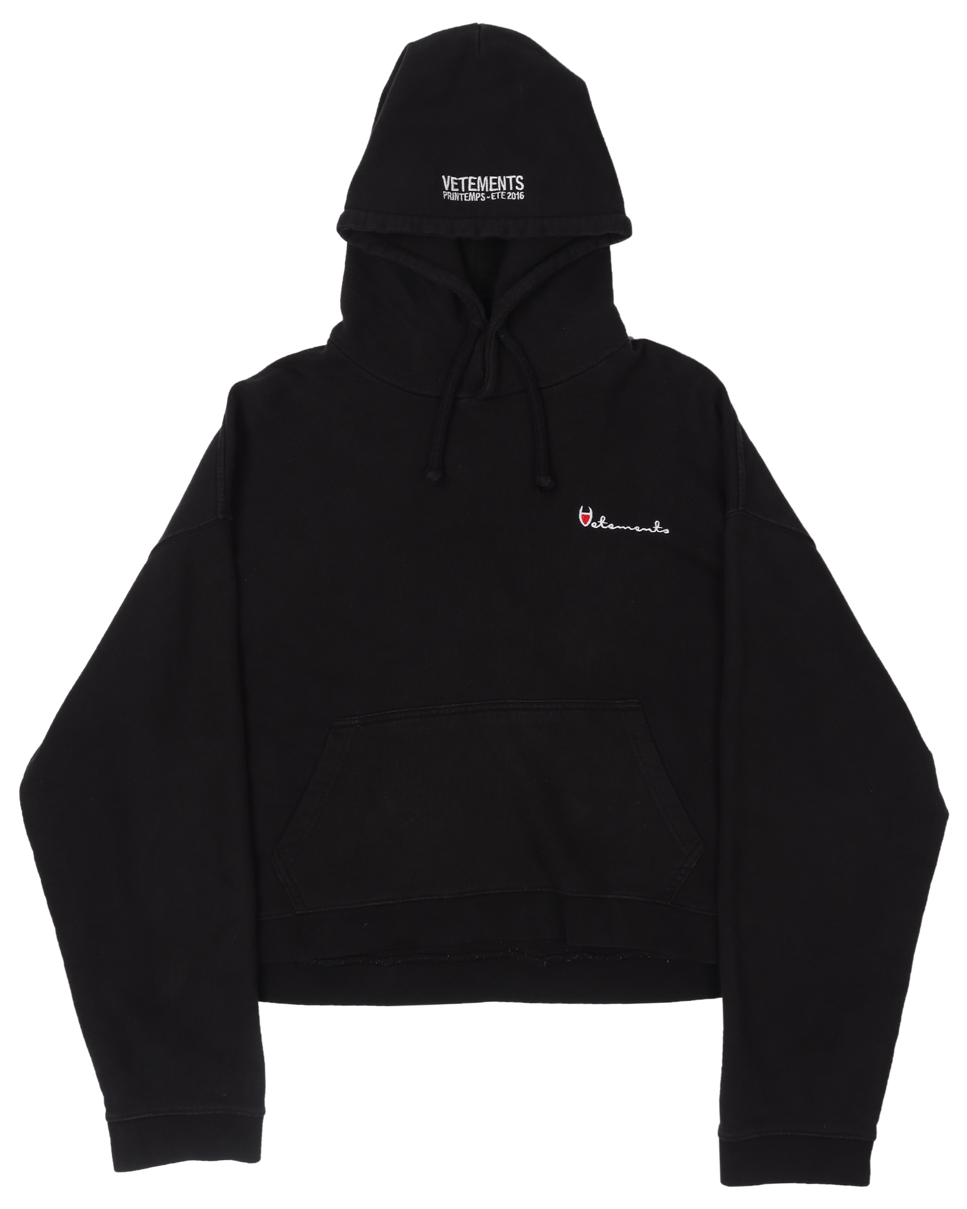 2017s VETEMENTS×champion hoodie Vetements SS17 Champion Reversible Metal Logo Hoodie