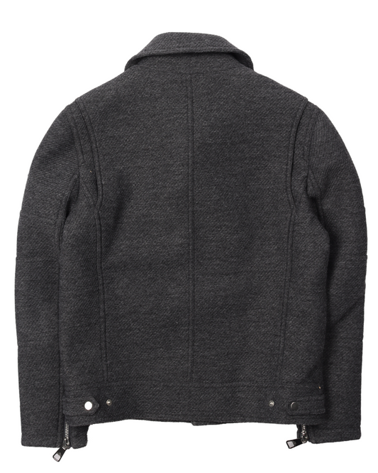 Virgin Wool Blend Biker Jacket