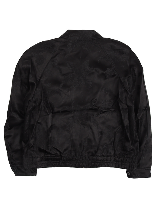 Palm Jacquard Silk Blend Jacket