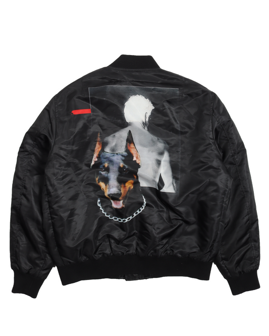 FW13 Doberman Print Bomber Jacket