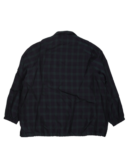 Run-Up Plaid Windbreaker Jacket