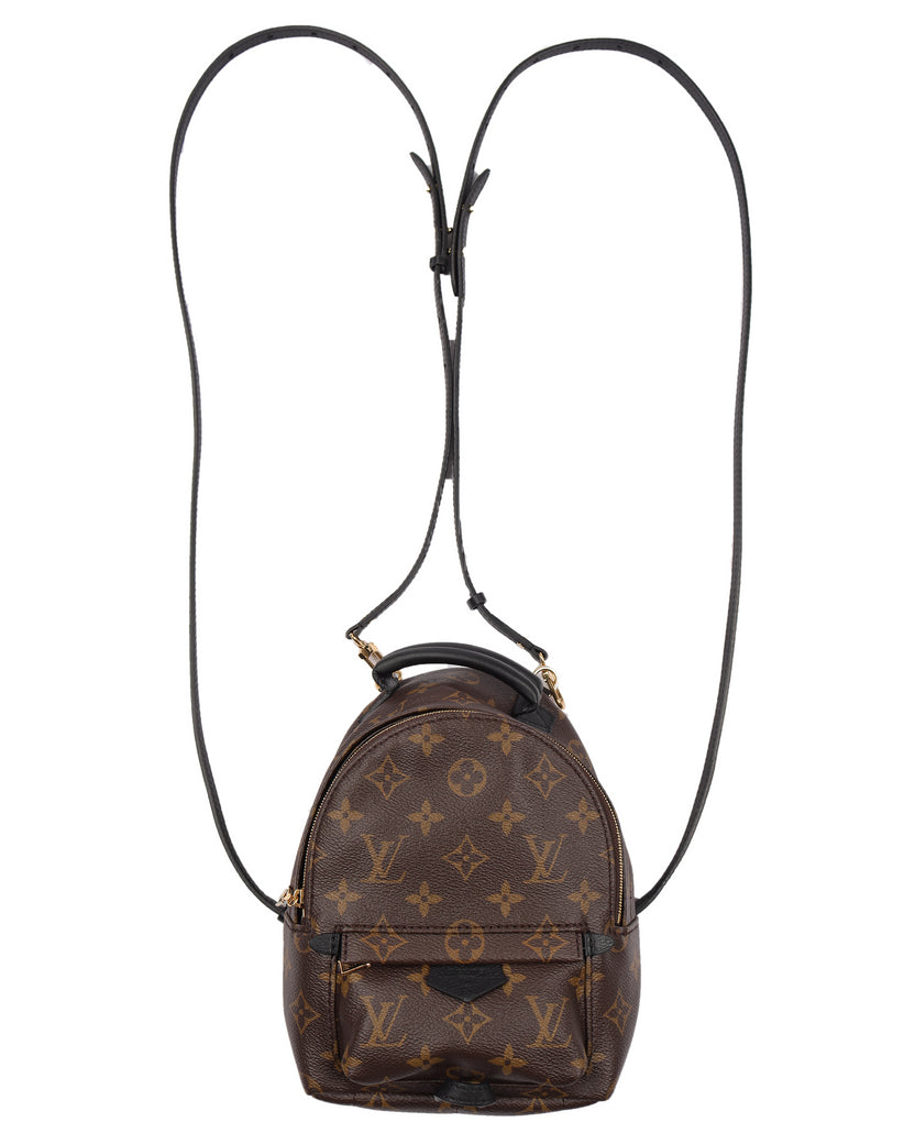 New LV men's and women's canvas contrast backpack  Monogram backpack,  Louis vuitton keychain wallet, Palm springs mini backpack