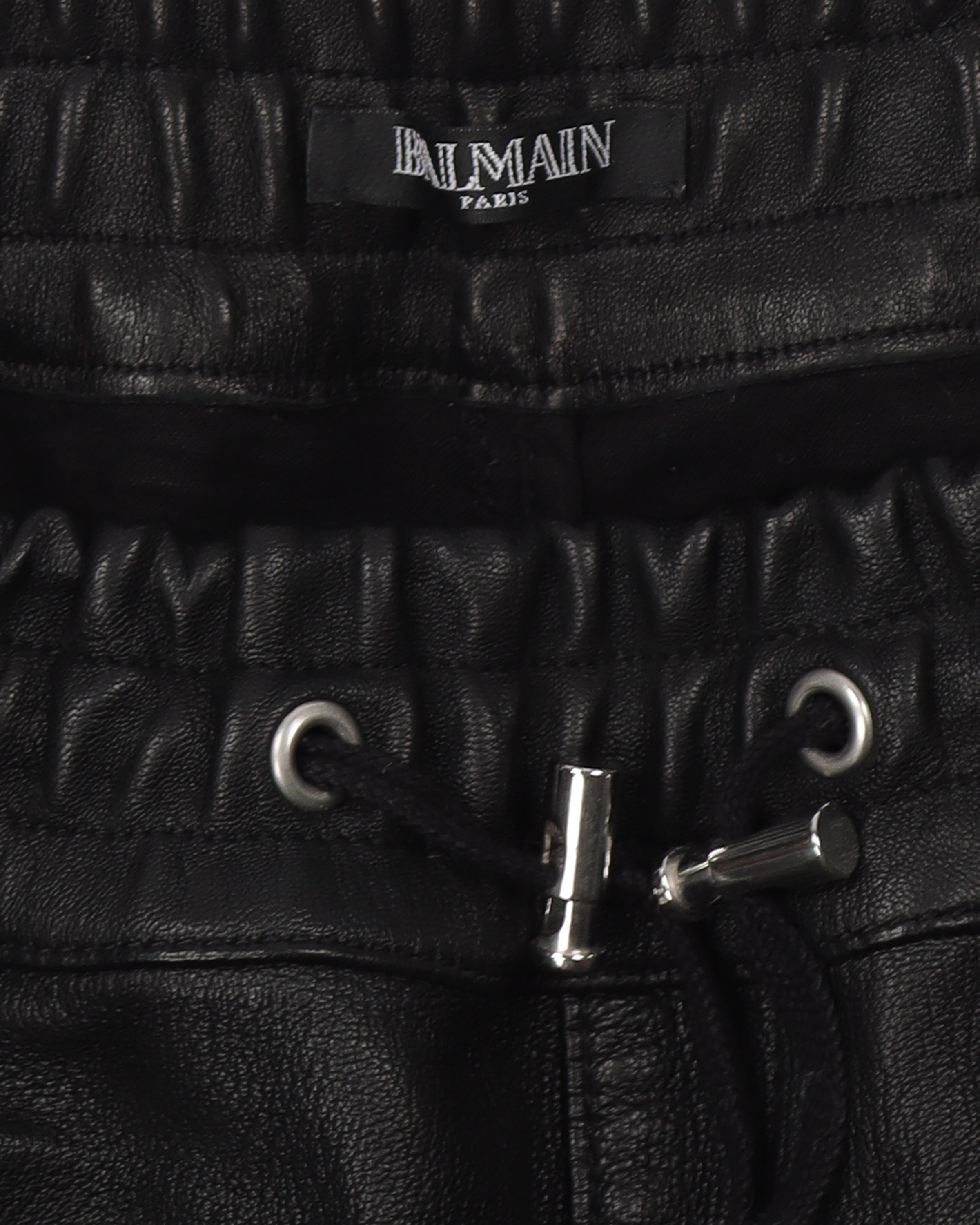 Leather trousers Balmain - Leather pants - BF1QJ020LB247CX